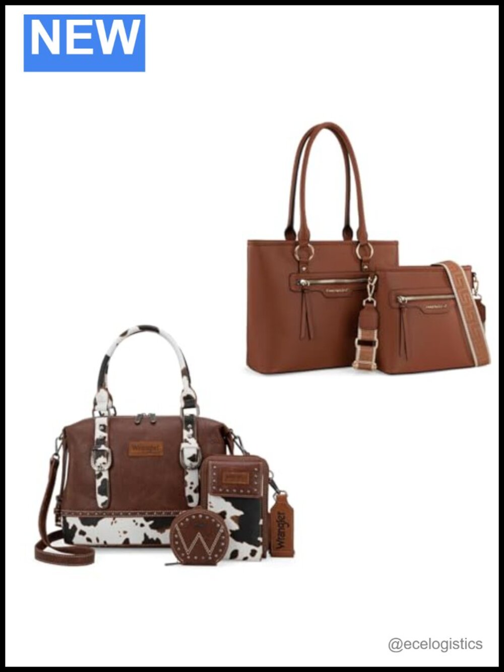 Vegan Leather Satchel Tote Bag Set with Crossbody Purse, 3-in-1 Doctor Bag